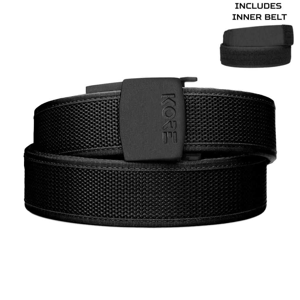 Kore Essentials Black Competition Shooting Belt [C1 Buckle]