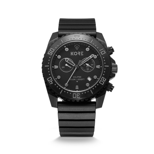 Kore Essentials Swiss Made Eclipse Chronograph Dive Watch Front View