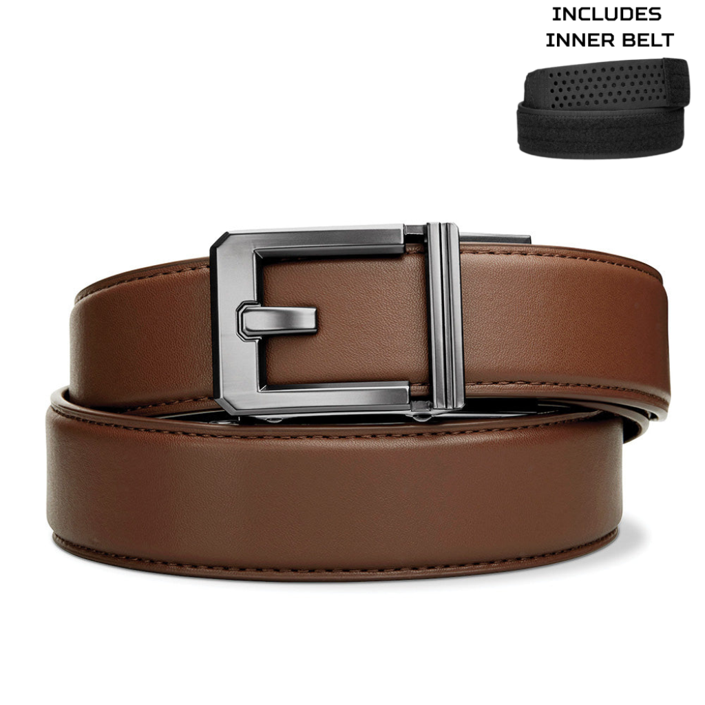 Kore Essentials Executive Protection Brown Leather Belt 1.5 [Complete]