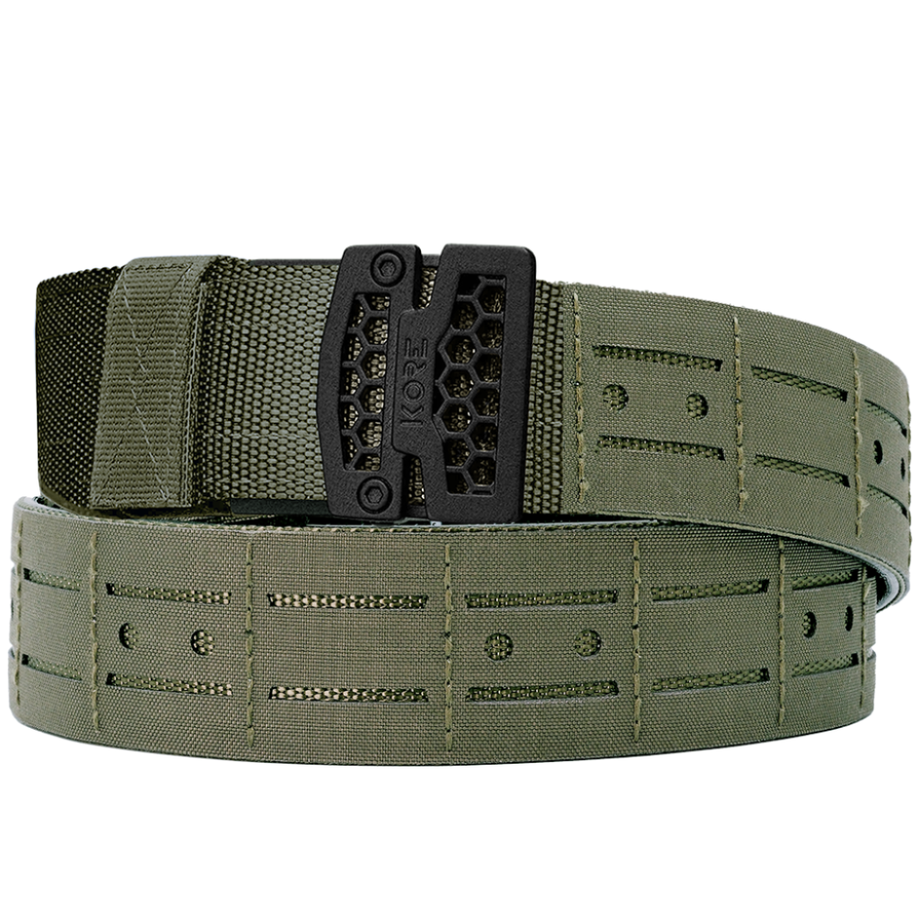 Kore Essentials B1B ベルト RG 【ウエスト約36インチ迄】 Best Rated Gun Belts - B1 Ranger Green Laser Cut Battle Belt |Kore