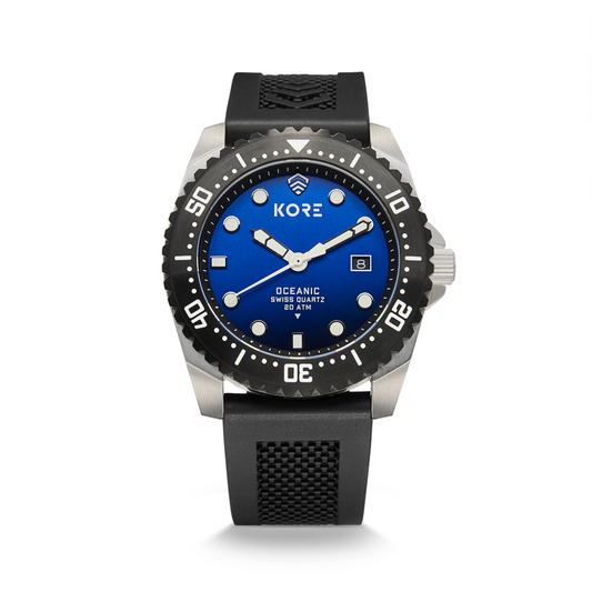 Front Facing View of Kore Essentials Oceanic Tactical Field Watch