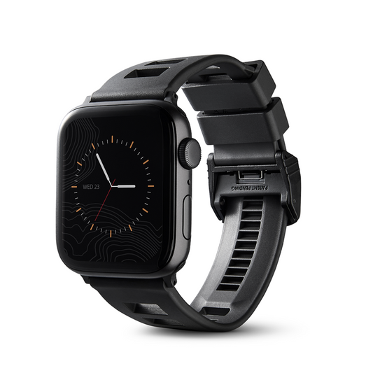 Kore Essentials Squared Smart Watch Band Attached to Smart Watch