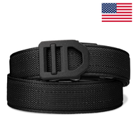 X SERIES BUCKLE | USA BLACK TACTICAL NYLON GUN BELT 1.5" - 24" - 54" / X1 Gunmetal
