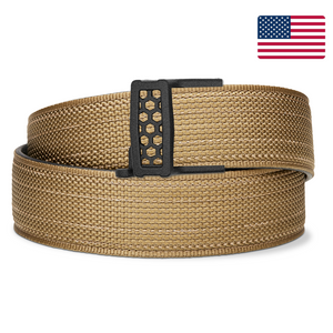Kore Essentials USA Made Coyote Nylon CCW Gun Belt with an X11 Buckle