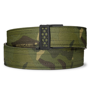 Kore Essentials Multicam® Tropic Ratcheting Style Tactical Nylon Gun Belt with a Powder-Coated X11 Buckle