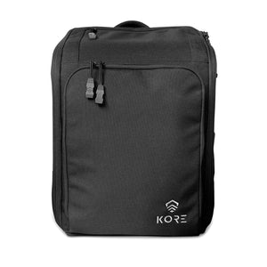 Kore Urban CC Backpack. Features a concealed carry firearm suspension system, 3A armor (optional) and go dark pouch. Constructed using 1000D Ballistic Nylon. front.