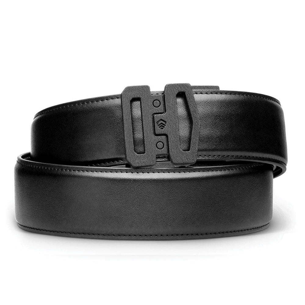 Kore Garrison Belts | G1 Buckle & Leather Belt 1.75 Wide 24 - 44 / Black Leather