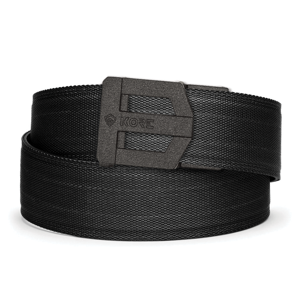 Kore Essentials 1 Rated Gun Belt G3 Black Buckle Black Garrison