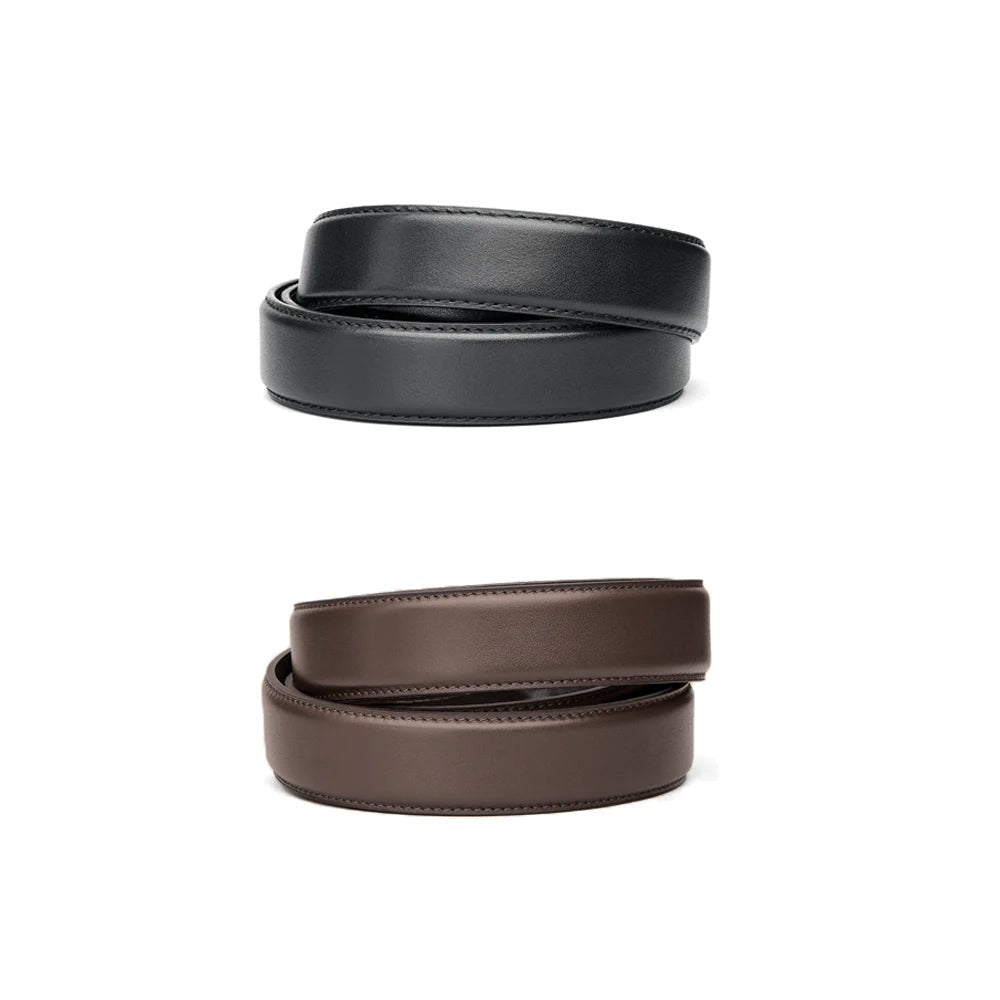 KORE Essentials Slim Full Grain Leather Ratcheting Fashion Belt
