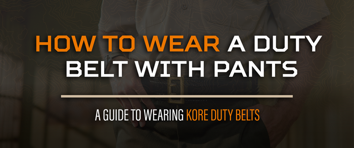 How to Wear a Duty Belt with Pants