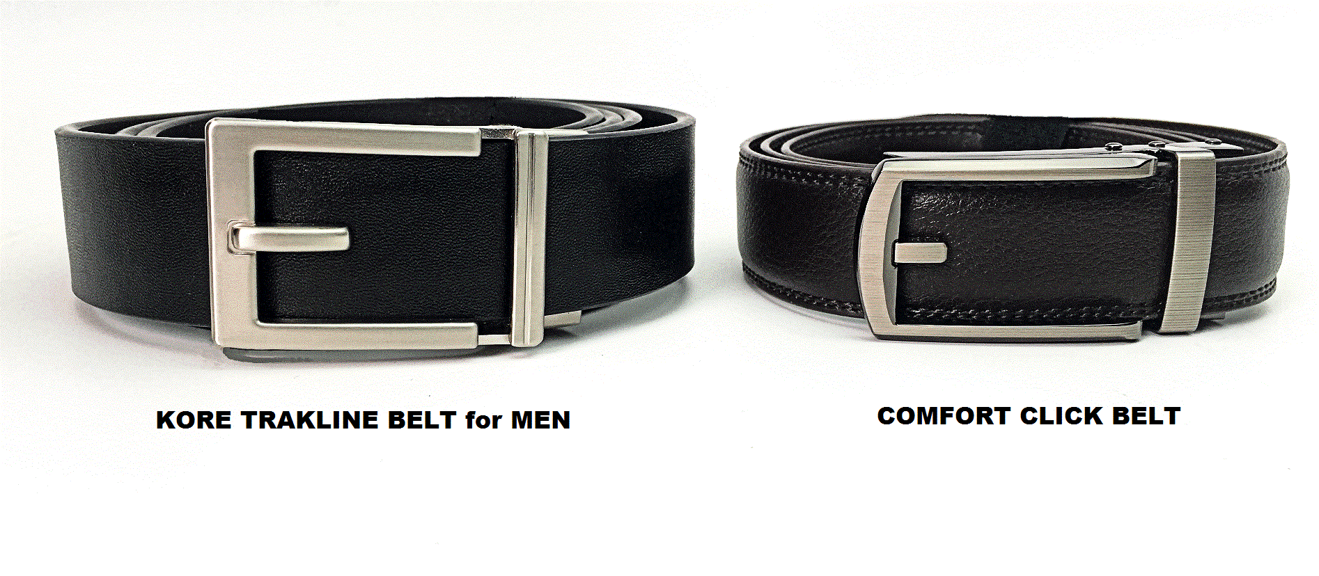 Comfort Click Belt "As Seen on TV" versus Kore Trakline Belts