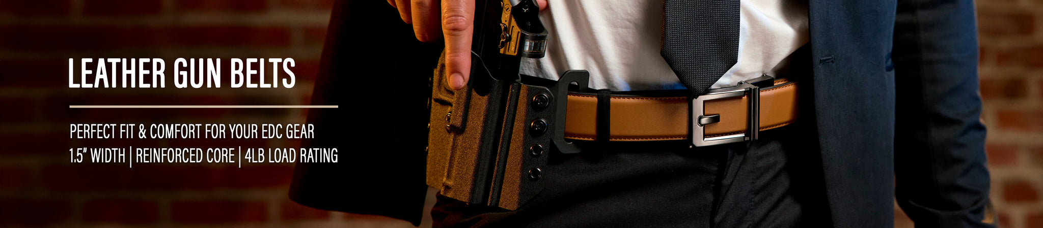 LEATHER GUN BELT SETS 1.5"