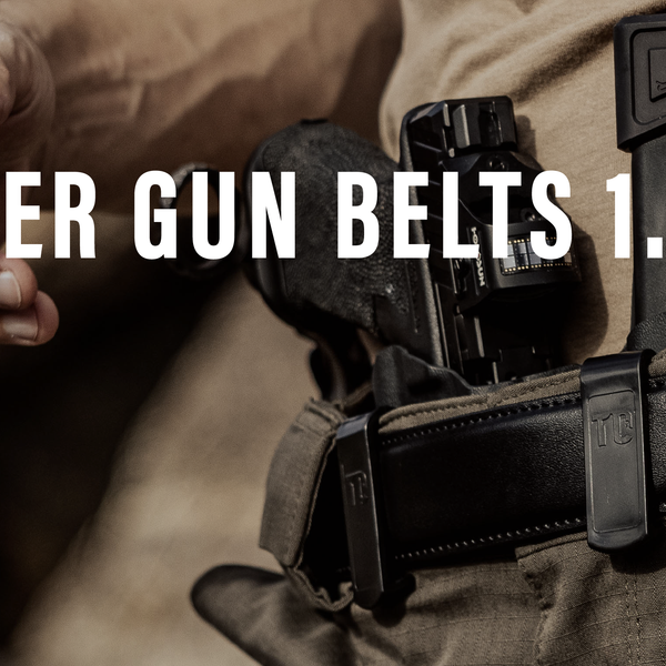 ARMORTEK LEATHER GUN BELTS 1.5"
