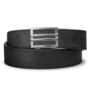 X SERIES BUCKLE  | BLACK BUFFALO LEATHER GUN BELT 1.5"