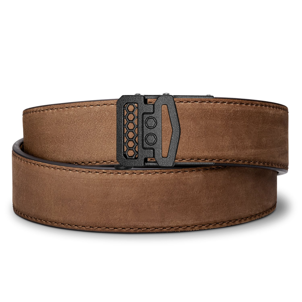 Kore Essentials Brown Buffalo Leather Gun Belt 1.5