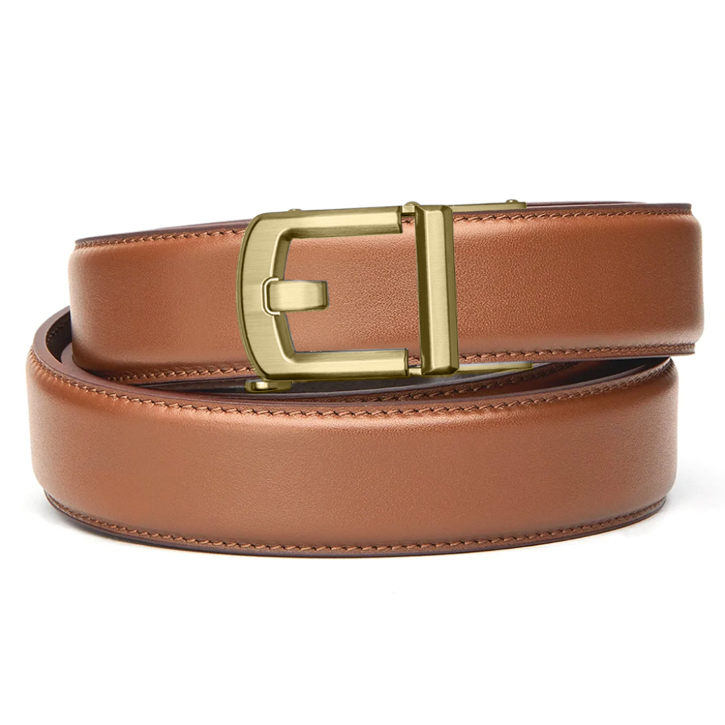 1.5" Tan Leather Gun Belt | X Series Buckle | Kore Essentials 1.5" Tan Leather Gun Belt | X Series Buckle | Kore Essentials