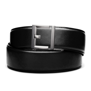 G2 GUNMETAL BUCKLE | LEATHER GARRISON GUN BELT 1.75"