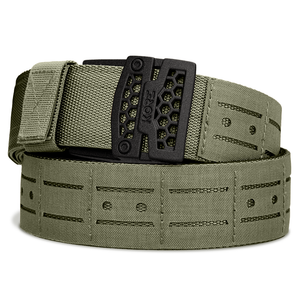 B1 Black Laser Cut Molle Battle Belt on a white background 