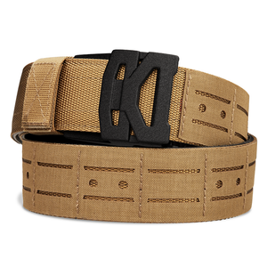 B2 Coyote Laser Cut Molle Battle Belt on a white background 