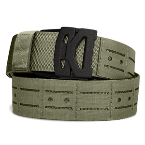 B2 Ranger Green Laser Cut Molle Battle Belt on a white background 