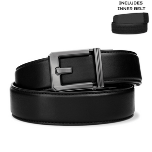 EXECUTIVE PROTECTION BLACK ARMORTEK LEATHER BELT 1.5": COMPLETE KIT
