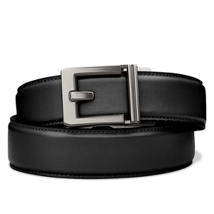 X SERIES BUCKLE  | BLACK LEATHER GUN BELT 1.5"