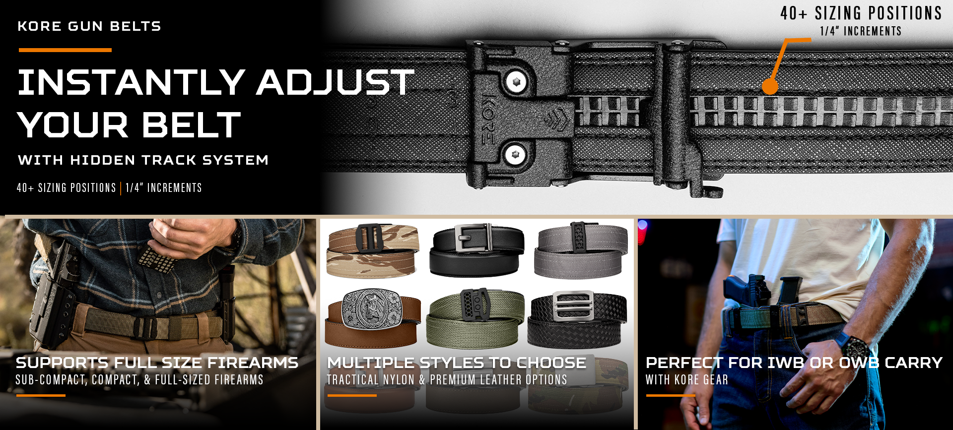 X SERIES BUCKLE  | BASKETWEAVE GUN BELT 1.5"