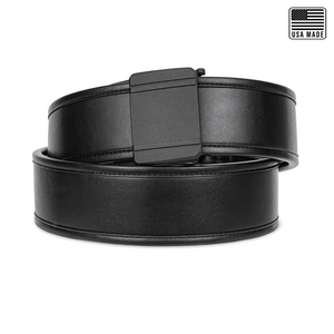 the World's First Micro Adjustable Duty Belt by KORE Essentials!  It's the most comfortable, adjustable, supportive duty belt you will ever wear and real game changer for law enforcement officers, military personnel, and security professionals.  Shown D1 Duty buckle & 2.25" Solid Black Duty Belt.