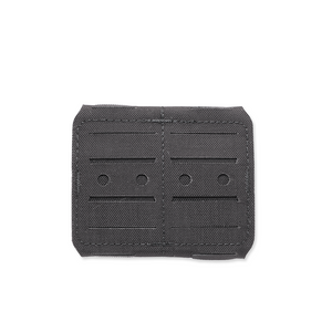 The front side of a black Kore Essentials duty belt molle extender on a white background