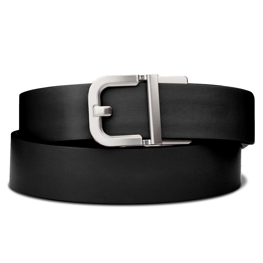 nickel free titanium dress belt buckle modern black Wide Pin Leather by Smart travel through security checkpoints with ease Lightweight and durable This carbon fiber belt is designed for dress Kore Essentials Classic Leather Ratcheting