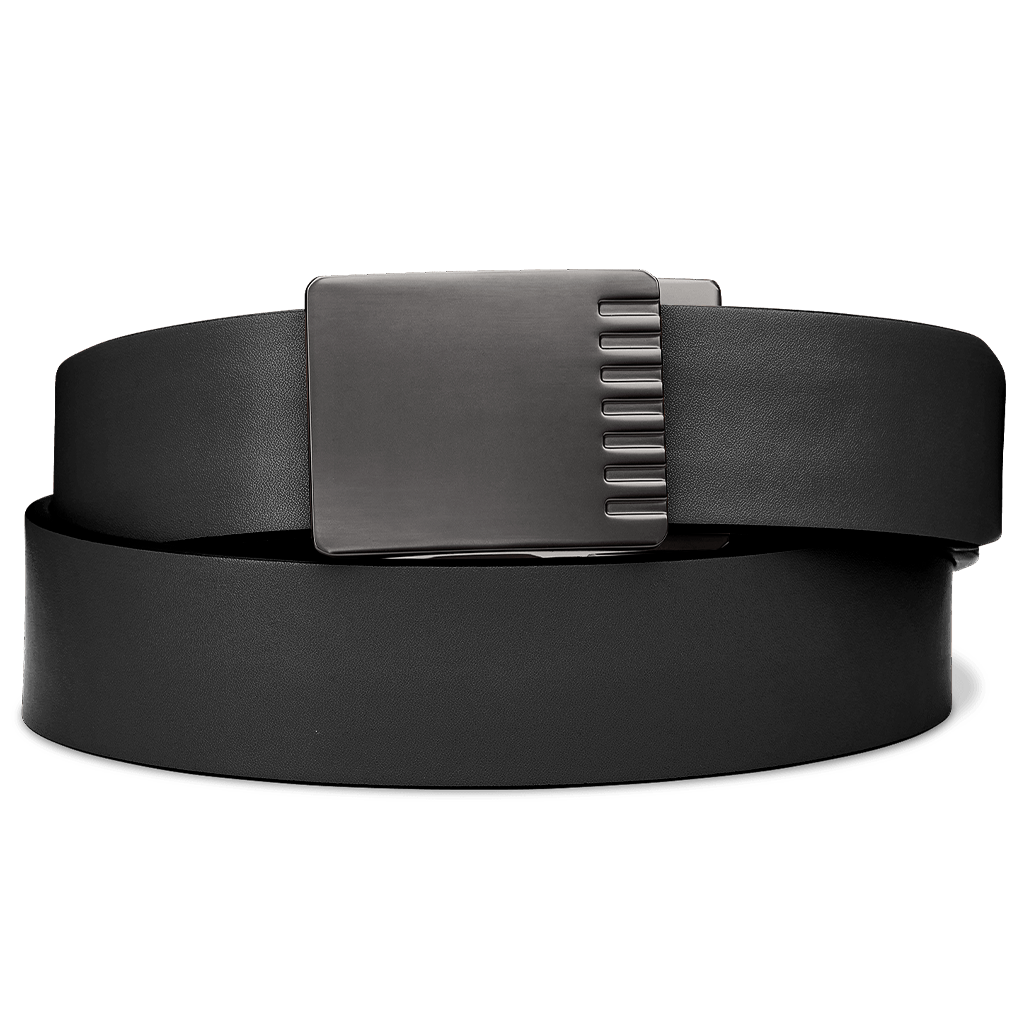 nickel free titanium dress belt buckle modern black Silver Square Leather Your ideal dress belt. Titanium Belts-The most durable belts