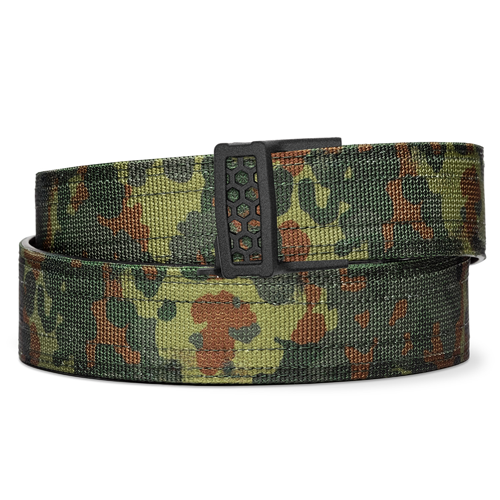 Kore Essentials Fleckno-tarn Camo Nylon Web Gun Belt 1.5" | X Series Buckle Kore Essentials Fleckno-tarn Camo Nylon Web Gun Belt 1.5" | X Series Buckle