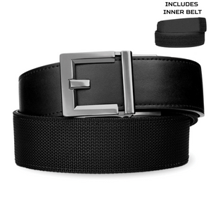 EXECUTIVE PROTECTION BELT BLACK TACTICAL HYBRID 1.75": COMPLETE KIT