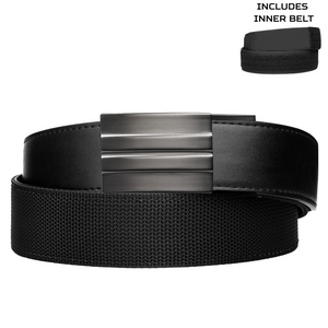EXECUTIVE PROTECTION BLACK TACTICAL HYBRID BELT 1.5": COMPLETE KIT