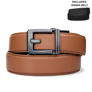 EXECUTIVE PROTECTION TAN ARMORTEK LEATHER BELT 1.5": COMPLETE KIT