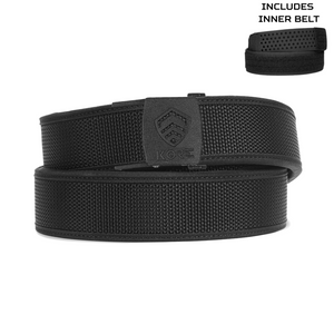 Kore Essentials Black Competition Shooting Belt with a C1 Buckle and a Kore Inner Belt