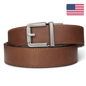 Kore Essentials R1 Brown Ranch Series Gun Belt on a white background