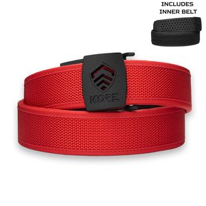 C1 BUCKLE | RED COMPETITION BELT 1.5" COMPLETE KIT