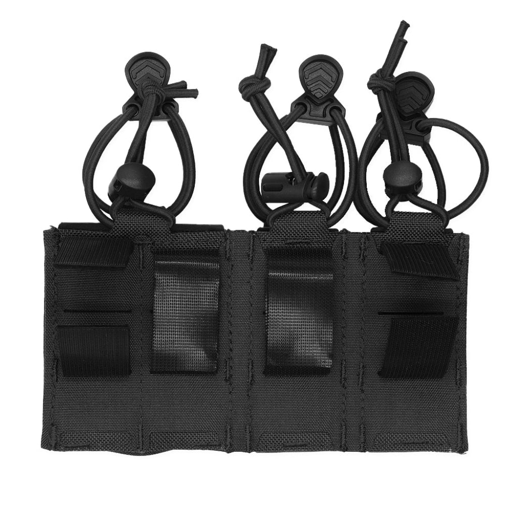 Tactical Nylon Molle 9mm Double Pistol Magazine Pouch – MOLLE Compatible – Lightweight