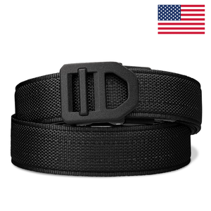 X SERIES BUCKLE  | USA BLACK TACTICAL NYLON GUN BELT 1.5"