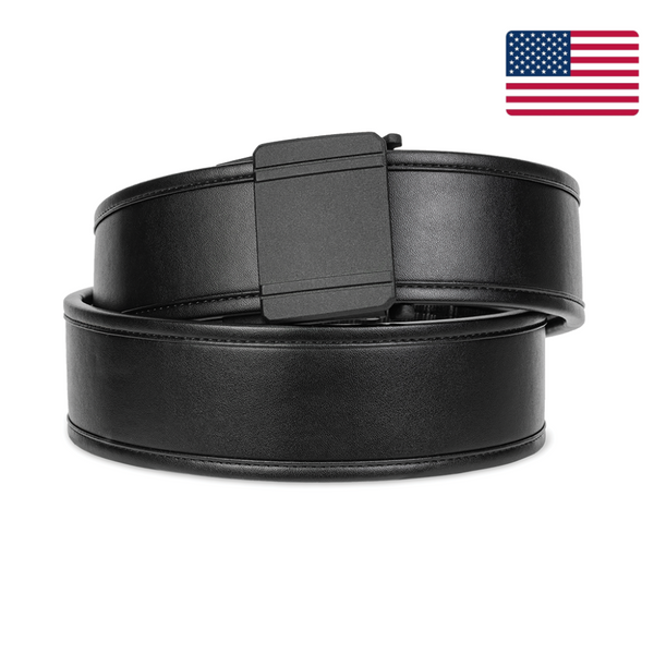 Kore Essentials Micro-Adjustable Leather Duty Belt with a D1 Buckle