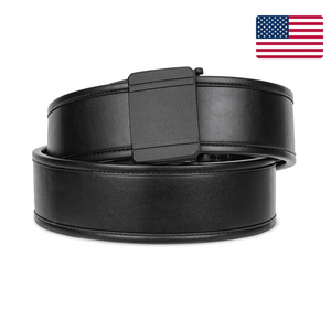 Kore Essentials Micro-Adjustable Leather Duty Belt with a D1 Buckle
