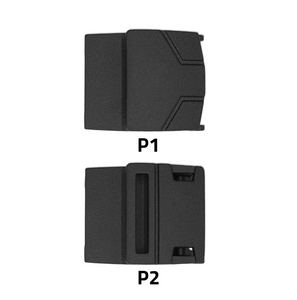 Two Kore Essentials Patrol Duty Belt Buckles Labeled P1 and P2 2"