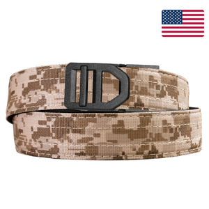 Kore Essentials Desert Digi Camo Ratcheting Gun Belt 1.5" with an X5 Buckle