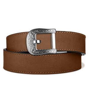 RODEO BUCKLE | BUFFALO LEATHER GUN BELT 1.5"
