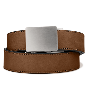 X SERIES BUCKLE  | BROWN BUFFALO LEATHER GUN BELT 1.5"