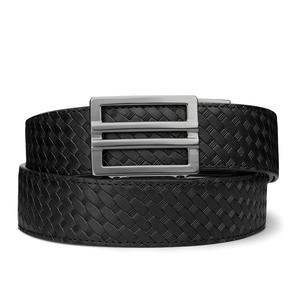 X1 BUCKLE | BASKETWEAVE / CARBON FIBER GUN BELT