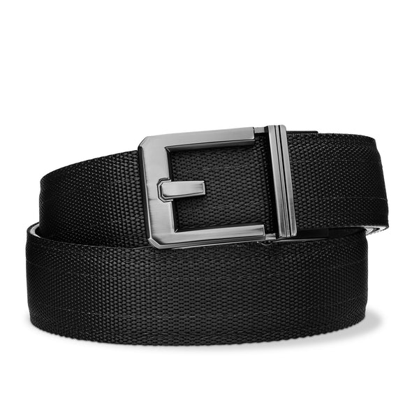 Leather Black Solid Belt - Steve