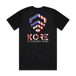 Kore Essentials-KORE AMERICAN FLAG T-SHIRT-Apparel