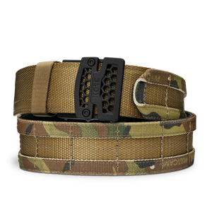 Kore Essentials Multicam Molle Battle Belt B1 Buckle - Best Rated Gun Belt for Duty or the Range